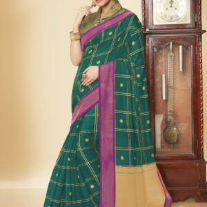 Stylee Lifestyle Green Banarasi Silk Jacquard Saree