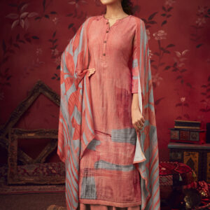 Stylee Lifestyle Coral Pashmina Printed Dress Material