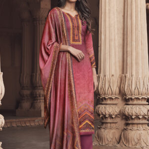 Stylee Lifestyle Magenta Pashmina Printed Dress Material